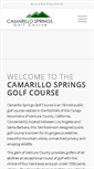 Mobile Screenshot of camarillospringsgolf.com